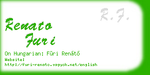 renato furi business card