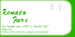 renato furi business card